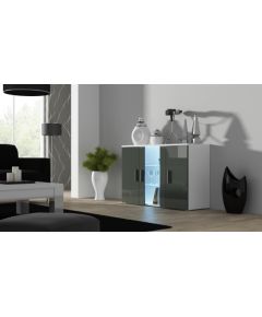 Cama Meble Cama sideboard 120 cm SOHO S7 white/grey gloss