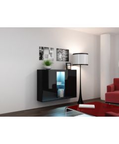 Cama Meble Cama Sideboard VIGO 90/120/38 black/black glossy