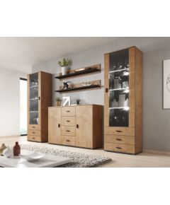 Cama Meble Cama living room sideboard UNI lefkas oak/black