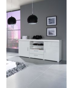 Cama Meble Cama sideboard SAMBA white/white gloss