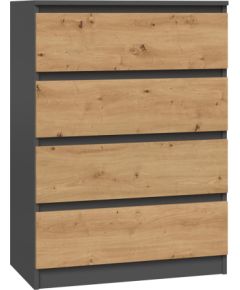 Top E Shop Topeshop M4 ANTRACYT/ARTISAN chest of drawers