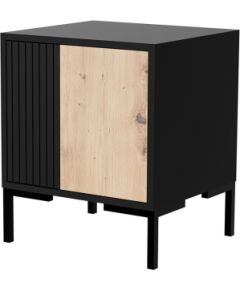 Cama Meble Cama Bedside table 2pc MERCI 44x40x52.5 black/oak artisan