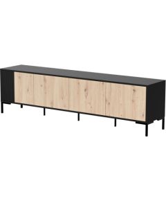 Cama Meble Cama MERCI RTV cabinet 200 x 40 x 54 cm black/oak artisan