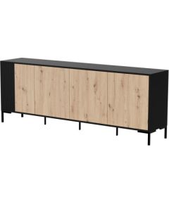 Cama Meble Cama MERCI chest of drawers 200 x 40 x 74 cm black/artisan oak