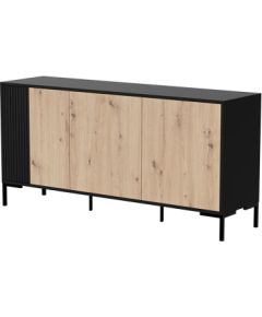 Cama Meble Cama MERCI chest of drawers 151 x 40 x 74 cm black/artisan oak