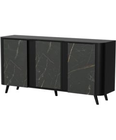 Cama Meble Cama VOLARE chest of drawers 151 x 39 x 75 cm black/san sebastian