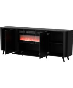 Cama Meble Cama Volare chest of drawers 200 x 39 x 75 cm black + fireplace