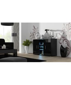 Cama Meble Cama sideboard 120 cm SOHO S7 black/black gloss