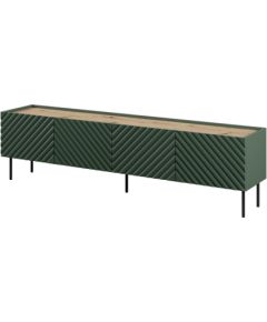 Cama Meble 4D RTV cabinet ONDA 200x40xH54.35 green (standing or wall mounted)