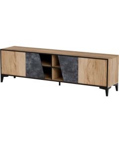 Cama Meble Cama 4D RTV cabinet OVO 180x38xH53 oak/concrete