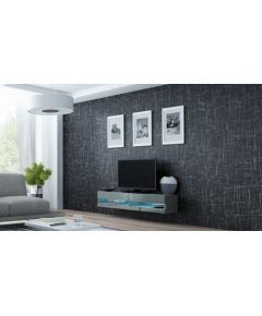 Cama Meble Cama TV stand VIGO NEW 30/140/40 grey/grey gloss