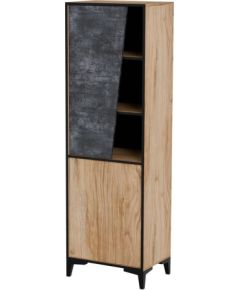 Cama Meble Cama 2D bookcase OVO 50x38xH182.5 oak/concrete