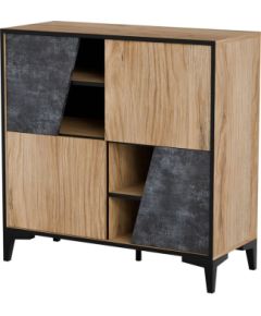 Cama Meble Cama 4D bookcase OVO 90x38xH90 oak/concrete