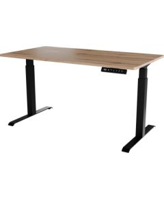 Cama Meble Desk with electric height adjustment MOON LONG 150x80x72-120 black/wotan