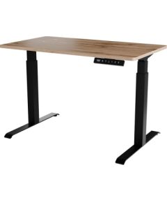 Cama Meble Desk with electric height adjustment MOON 121x67x72-120 black/tan