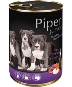 DOLINA NOTECI Piper Junior with veal and apple - wet dog food - 400g