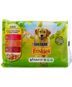 PURINA Friskies Adult - Mix in jelly - wet dog food - 4 x100 g