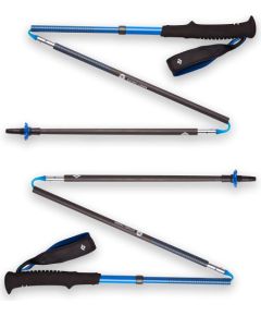 Black Diamond Distance Carbon Z Trekking poles, fitness equipment (blue, 1 pair, 120 cm)