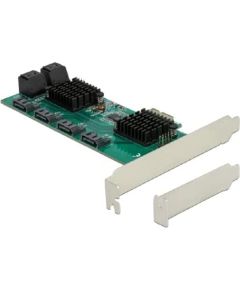 DeLOCK 8P SATA PCIe x1 card - LP - 90072