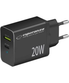 Esperanza EZC105K mains charger 20W Black