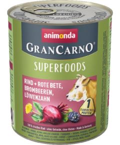 ANIMONDA GranCarno 4017721824408 dogs moist food Beetroot, Beef, Blackberry, Dandelion Adult 800 g