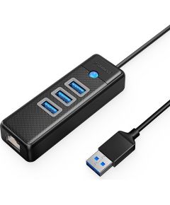 Хуб адаптер ORICO PW3UR-U3, 3x USB, 1x RJ45