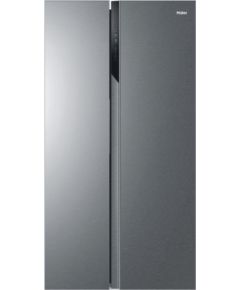 Haier SBS 90 Serie 3 HSR3918ENPG side-by-side refrigerator Freestanding 528 L E Silver