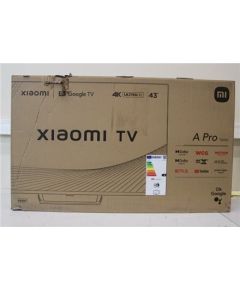 Telewizor Xiaomi Black | 43" (108 cm) | Warranty 24 month(s) | Smart TV | Google TV | 4K UHD | DAMAGED PACKAGING one size