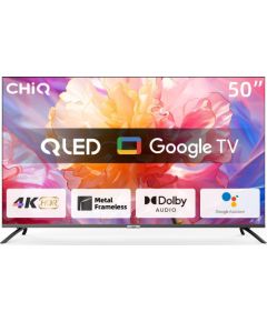 Telewizor CHiQ CHiQ U50QM8E TV 50", UHD, QLED, smart, Google TV, dbx-tv, Dolby Audio, Frameless