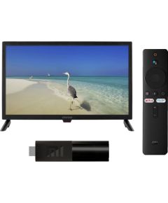 Телевизор Nvox digital hdtv led 24cali z tunerem dvbt/t2 hevc/h.265 12/24/230v + xiaomi mi stick smart