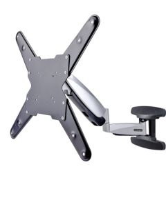 StarTech TV StarTech.com FHA-TV-WALL-MOUNT TV stiprinājums 139,7 cm (55"), melns, sudrabs