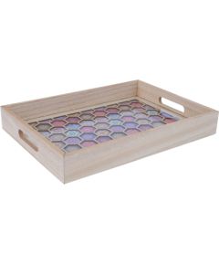 Tray HAZEL 35x25cm, colorful pattern