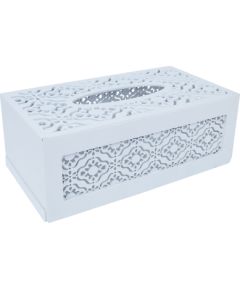 Tissue box HAZEL 25x14xH10cm, white