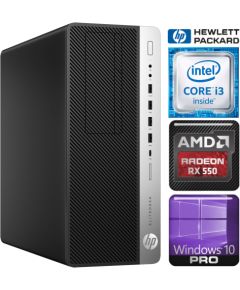 HP 800 G3 Tower i3-7100 8GB 512SSD M.2 NVME RX550 4GB WIN10Pro