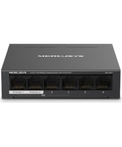 Switch MERCUSYS MS106LP Desktop/pedestal 6x10Base-T / 100Base-TX PoE+ ports 4 MS106LP