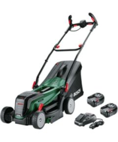 Akumulatora zāles pļāvējs Bosch UniversalRotak 2x18V-37-550; 18 V; 2x4,0 Ah akum.