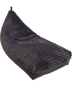 Bean bag FJORD 130x80x20/70cm dark grey