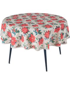 Table mat WINTER FLOWERS D170cm, poinsettias