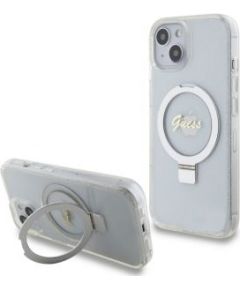 Guess -  Guess IML Ring Stand Glitter MagSafe Case for iPhone 15 Transparent