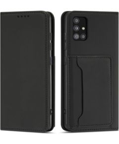 Hurtel   Magnet Card Case for Xiaomi Redmi Note 11 Pouch Card Wallet Card Holder Black