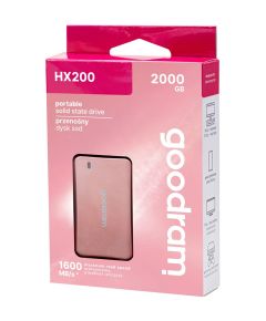 SSD GOODRAM 2000GB HX200 ROSE GOLD USB TYPE-C + A