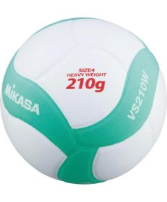 Volejbola bumba MIKASA VS210W KIDS MINI R.4 210g balts/zaļš