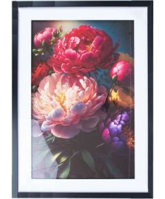 Wall art PICTURE LAND framed 50x70cm, peony