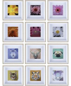 Wall art PICTURE LAND framed 15x15cm, mix