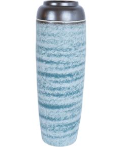 Ceramic vase TITAN STONE H60cm, black/blue