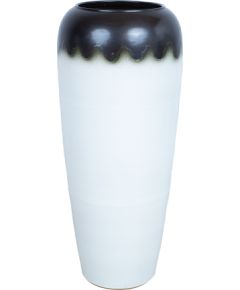 Ceramic vase TITAN STONE H90cm, brown/white