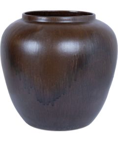 Ceramic vase TITAN STONE H40cm, brown