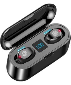 Fusion ZS2P Airpods Bluetooth 5.0 Austiņas ar Mikrofonu melnas