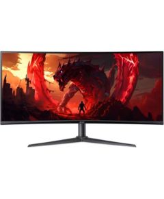 LCD Monitor ACER UM.CX0EE.H01 34" Gaming Curved 21 : 9 Panel VA 3440x1440 21:9 100Hz Matte 1 ms Speakers Height adjustable Tilt Colour Black UM.CX0EE.H01