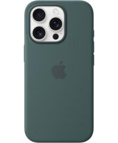 Apple iPhone 16 Pro Silicone Case with MagSafe Lake Green